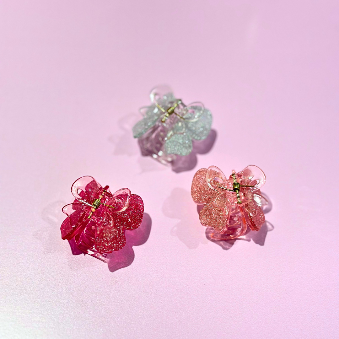 Butterfly Hair Claw Clip (Glitter)