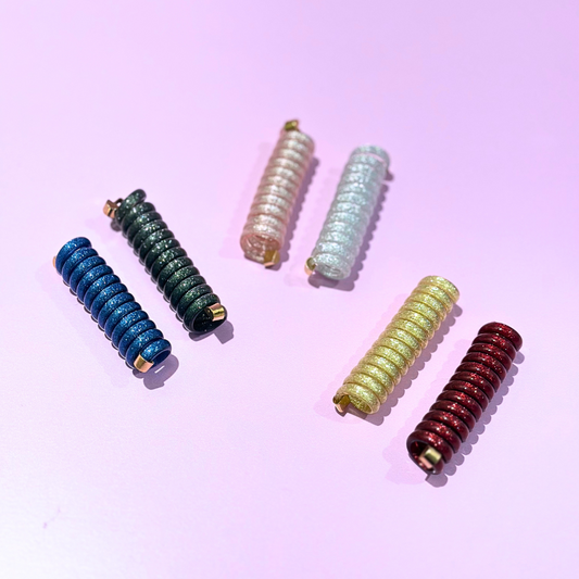 Hair Twisties – Glitter Hair Coil Cords